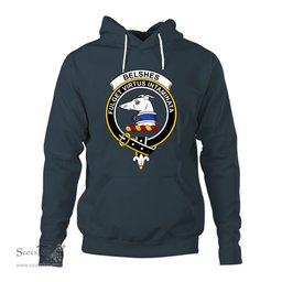ScotsTee Shop Scottish Belshes (or Belsches) Clan Tartan Scottish Clans Crest Hoodie