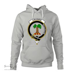 ScotsTee Shop Scottish Crosbie (or Crosby) Clan Tartan Scottish Clans Crest Hoodie