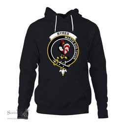 ScotsTee Shop Scottish Byres Clan Tartan Scottish Clans Crest Hoodie