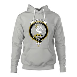 ScotsTee Shop Scottish Campell of Cawder Clan Tartan Scottish Clans Crest Hoodie