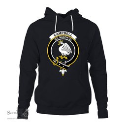 ScotsTee Shop Scottish Campell of Cawder Clan Tartan Scottish Clans Crest Hoodie