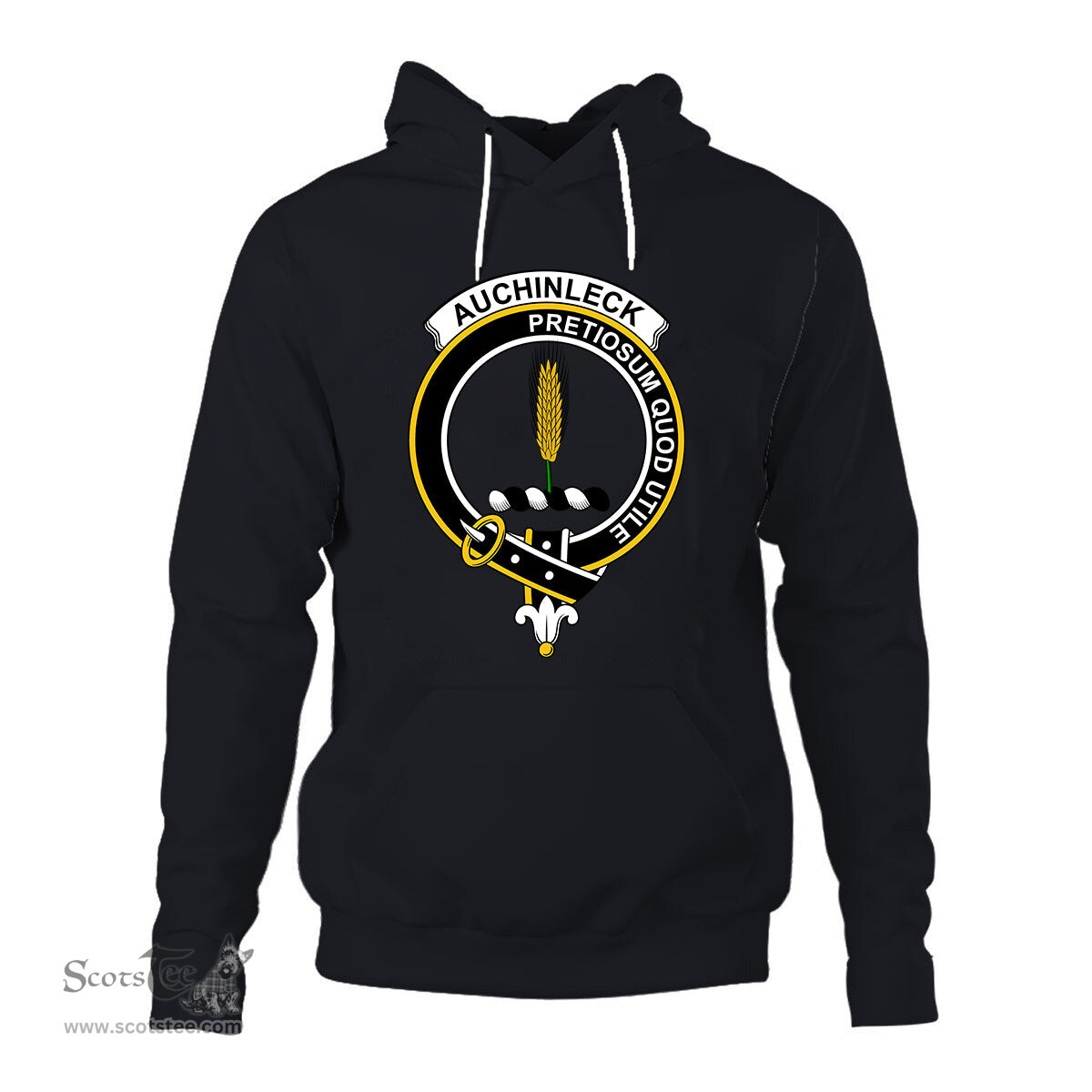 ScotsTee Shop Scottish Auchinleck or Affleck Clan Tartan Scottish Clans Crest Hoodie