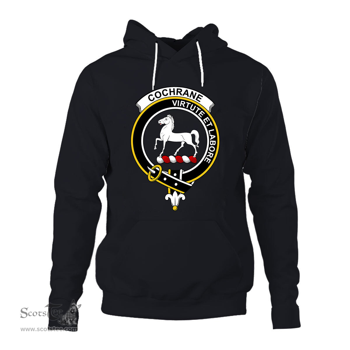 ScotsTee Shop Scottish Cochrane Clan Tartan Scottish Clans Crest Hoodie