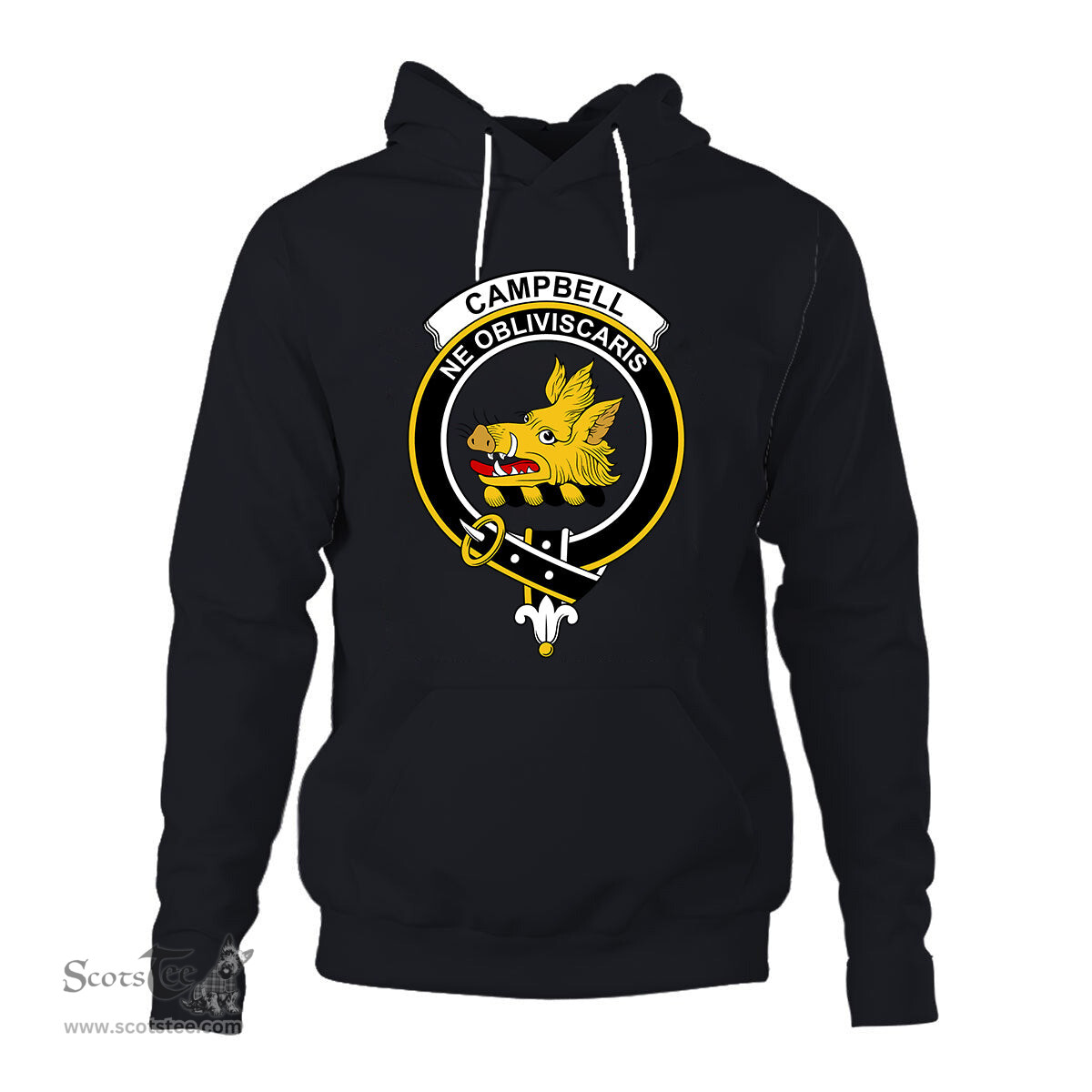 ScotsTee Shop Scottish Campbell Clan Tartan Scottish Clans Crest Hoodie