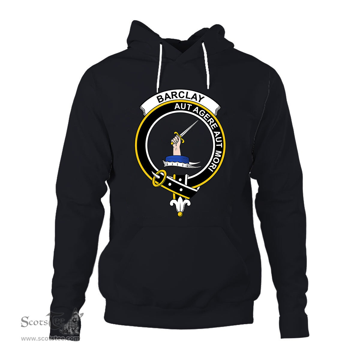 ScotsTee Shop Scottish Barclay Clan Tartan Scottish Clans Crest Hoodie