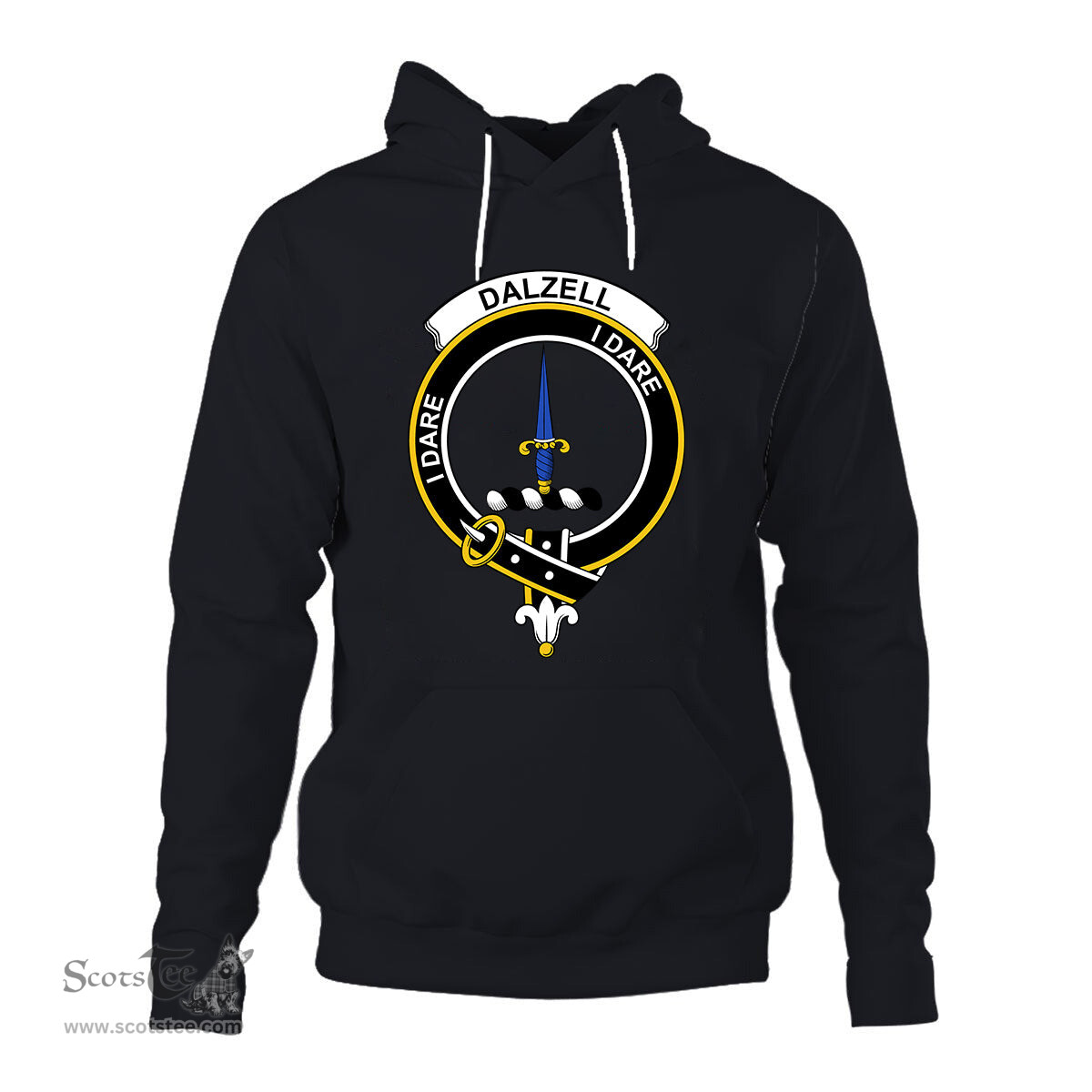 ScotsTee Shop Scottish Dalzell Clan Tartan Scottish Clans Crest Hoodie