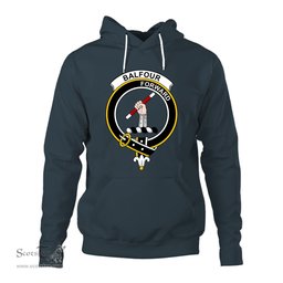 ScotsTee Shop Scottish Balfour Clan Tartan Scottish Clans Crest Hoodie