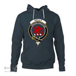 ScotsTee Shop Scottish Kelly New Clan Tartan Scottish Clans Crest Hoodie