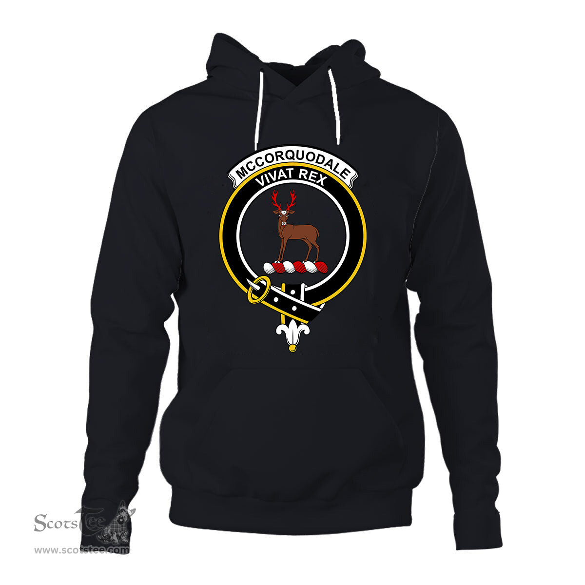 ScotsTee Shop Scottish Mccorquodale Clan Tartan Scottish Clans Crest Hoodie