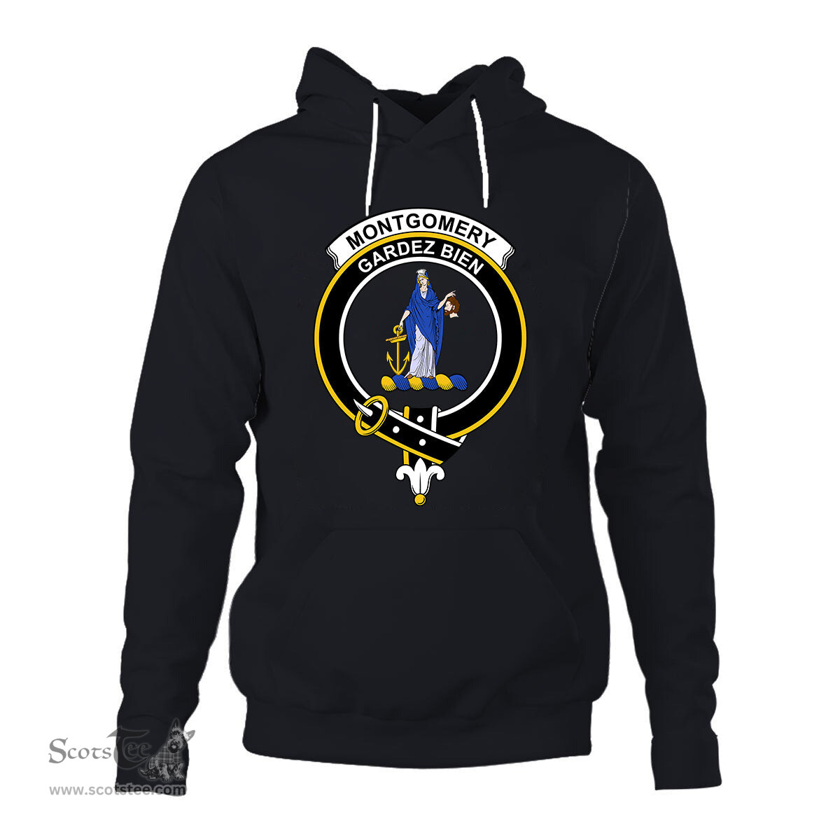 ScotsTee Shop Scottish Montgomery Clan Tartan Scottish Clans Crest Hoodie