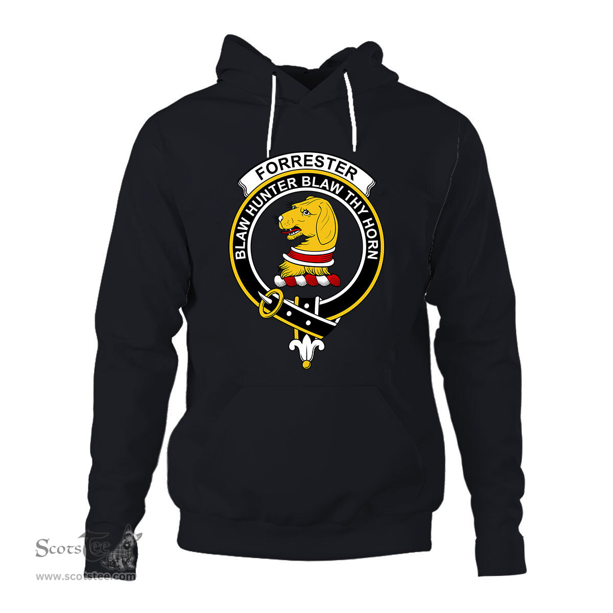 ScotsTee Shop Scottish Forrester Clan Tartan Scottish Clans Crest Hoodie