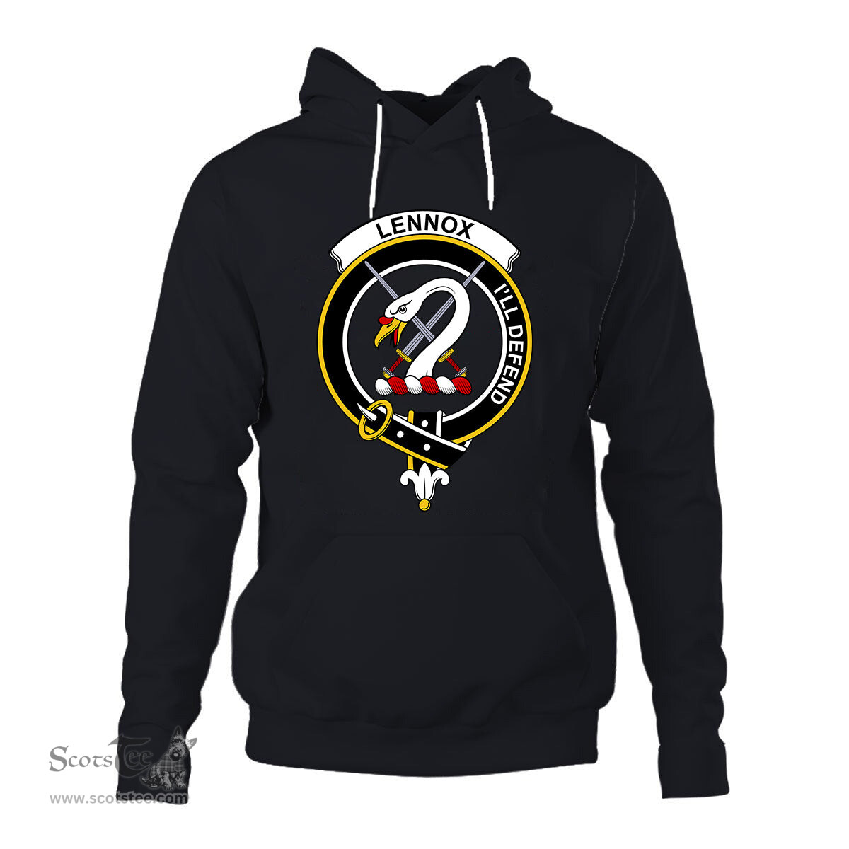 ScotsTee Shop Scottish Lennox Clan Tartan Scottish Clans Crest Hoodie