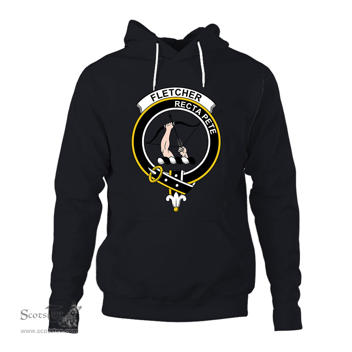 ScotsTee Shop Scottish Fletcher Clan Tartan Scottish Clans Crest Hoodie