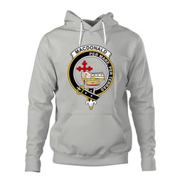 ScotsTee Shop Scottish Macdonalds Of Donald Clan Badge Clan Tartan Scottish Clans Crest Hoodie