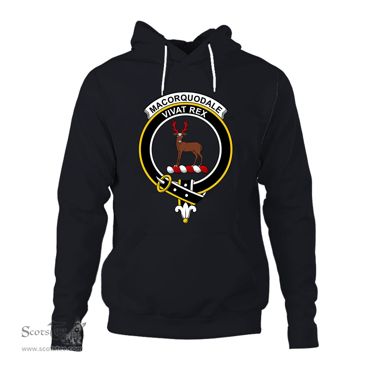 ScotsTee Shop Scottish MacCorquodale Clan Tartan Scottish Clans Crest Hoodie