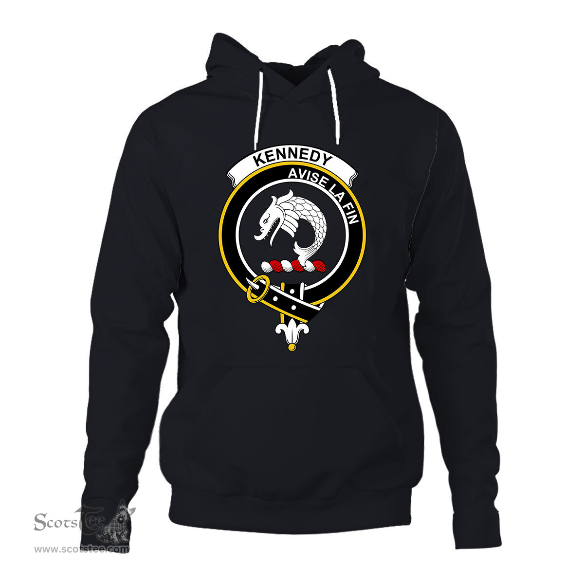 ScotsTee Shop Scottish Kennedy Clan Tartan Scottish Clans Crest Hoodie