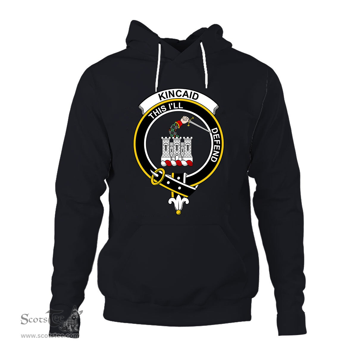 ScotsTee Shop Scottish Kincaid Clan Tartan Scottish Clans Crest Hoodie