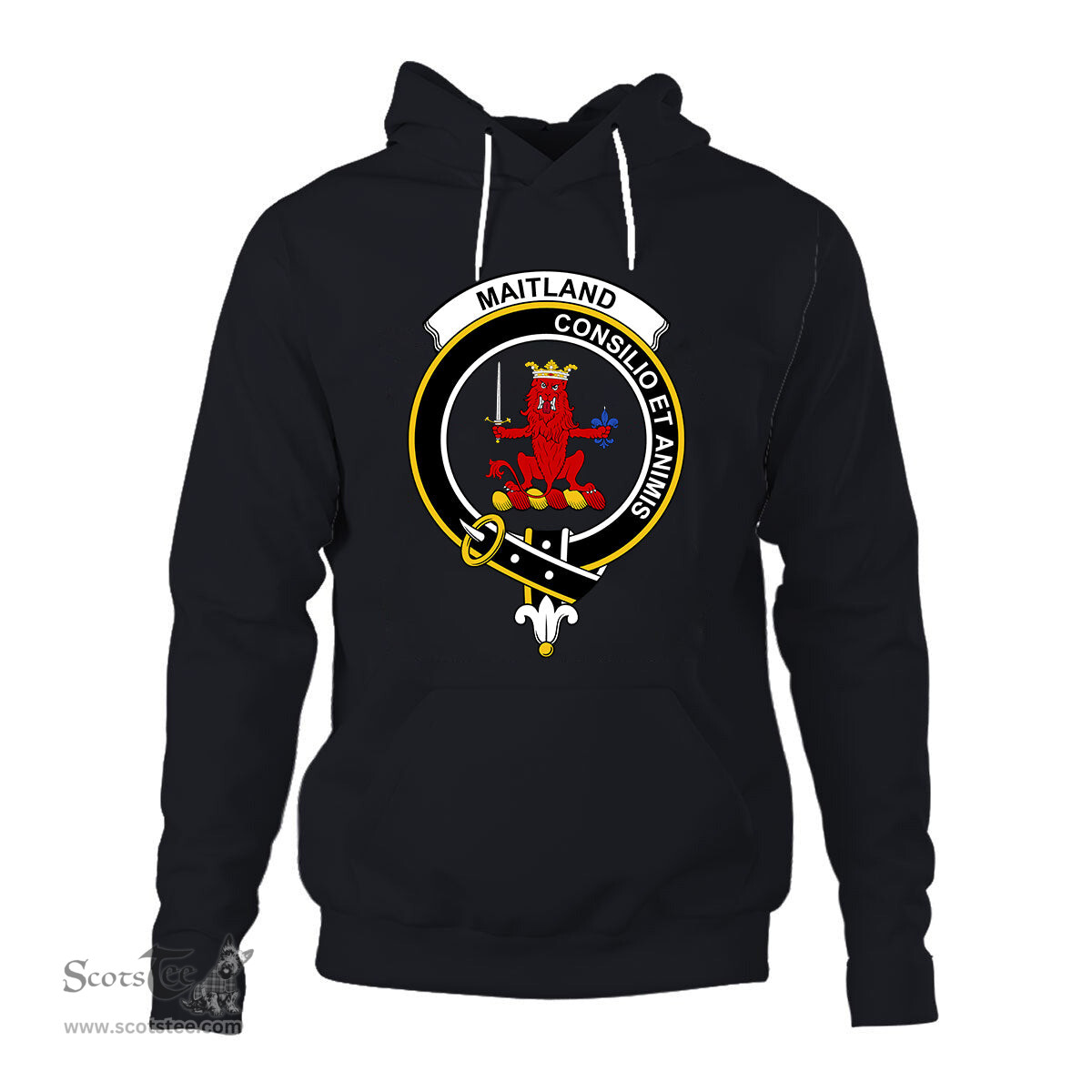 ScotsTee Shop Scottish Maitland Clan Tartan Scottish Clans Crest Hoodie