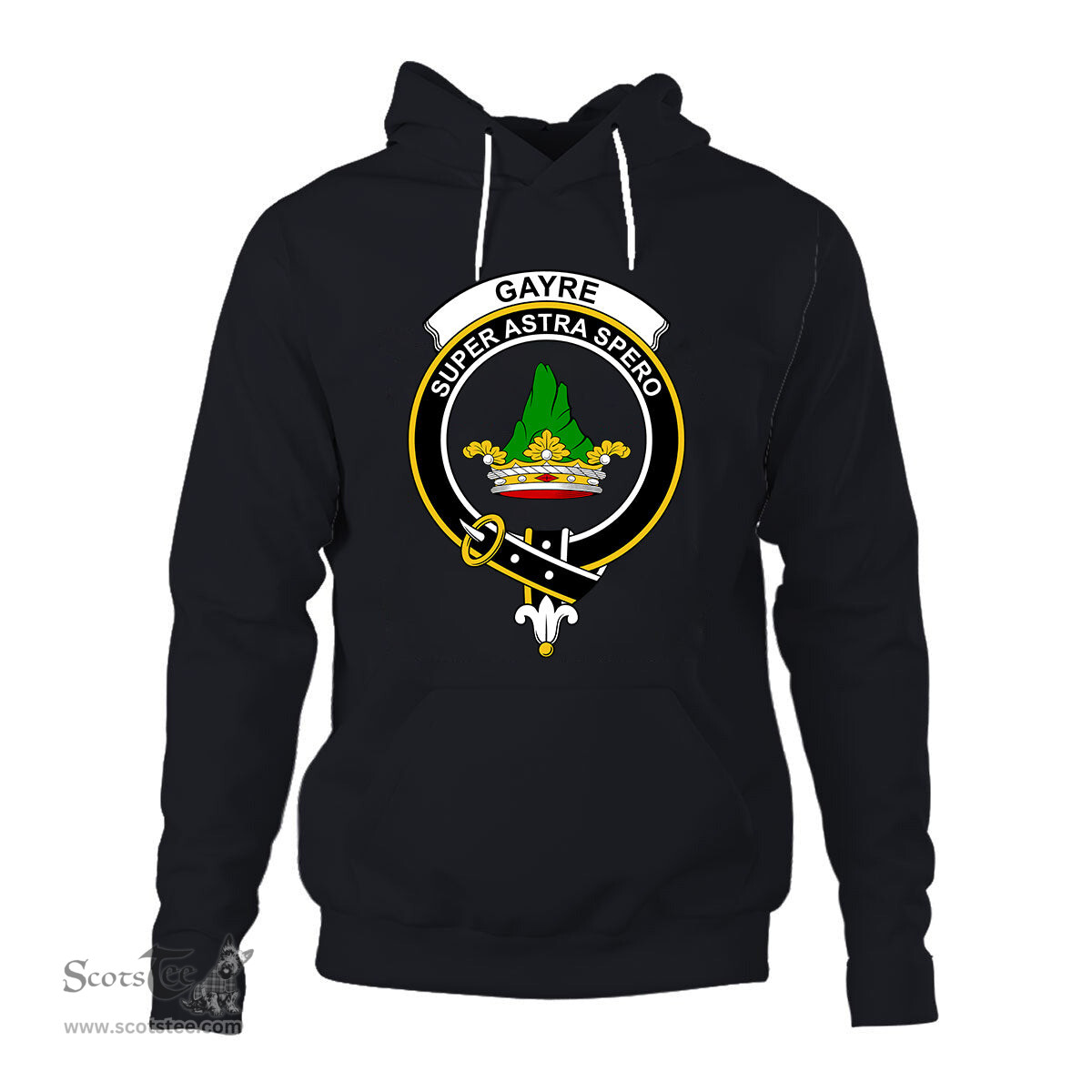 ScotsTee Shop Scottish Gayre Clan Tartan Scottish Clans Crest Hoodie