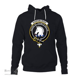 ScotsTee Shop Scottish Horsburgh Clan Tartan Scottish Clans Crest Hoodie