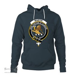 ScotsTee Shop Scottish Martin Clan Tartan Scottish Clans Crest Hoodie