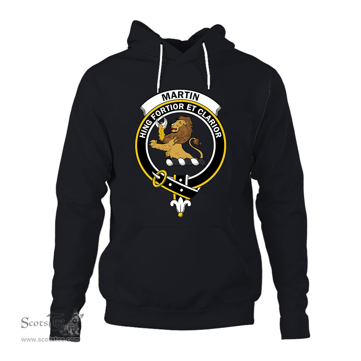 ScotsTee Shop Scottish Martin Clan Tartan Scottish Clans Crest Hoodie