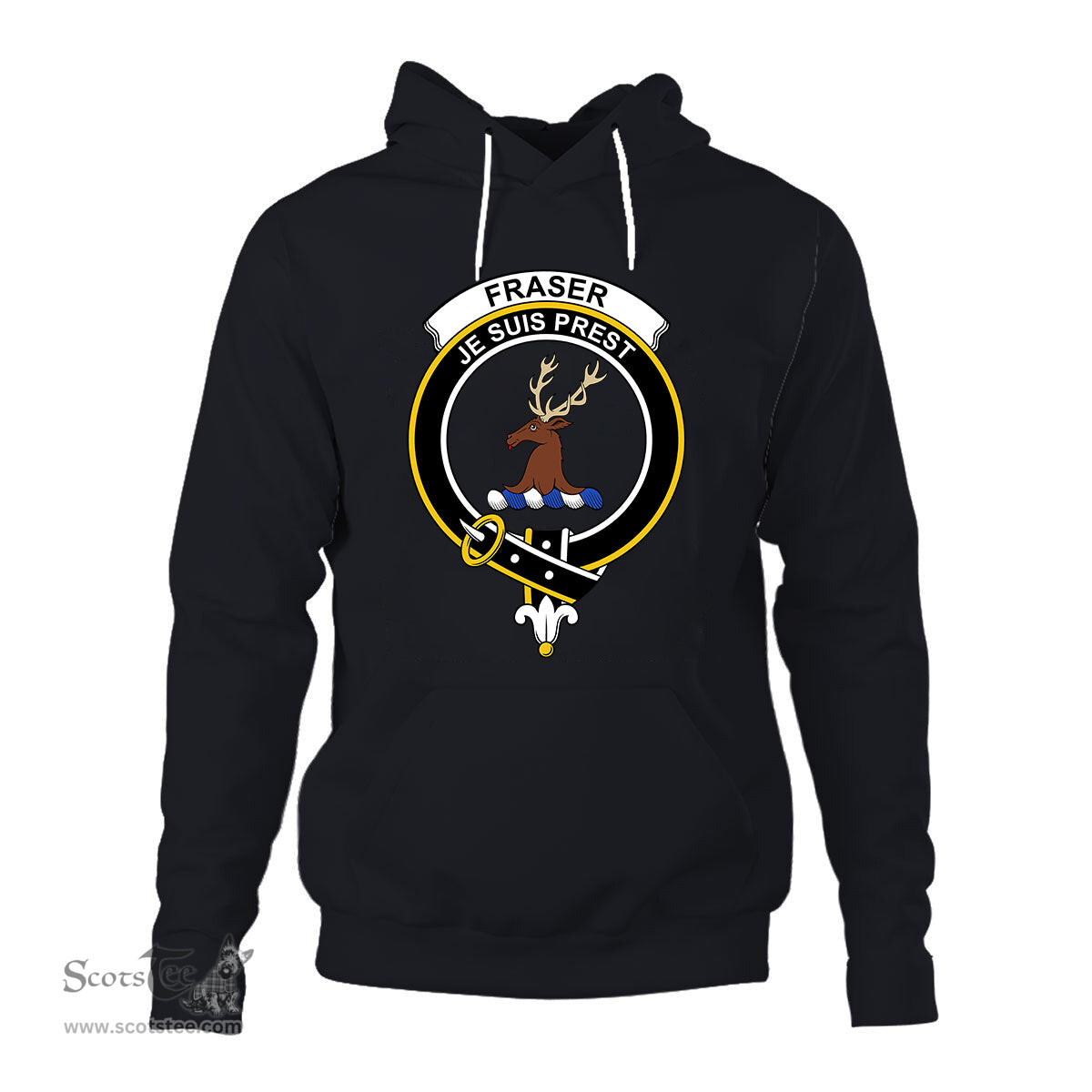 ScotsTee Shop Scottish Fraser Of Lovat Clan Tartan Scottish Clans Crest Hoodie