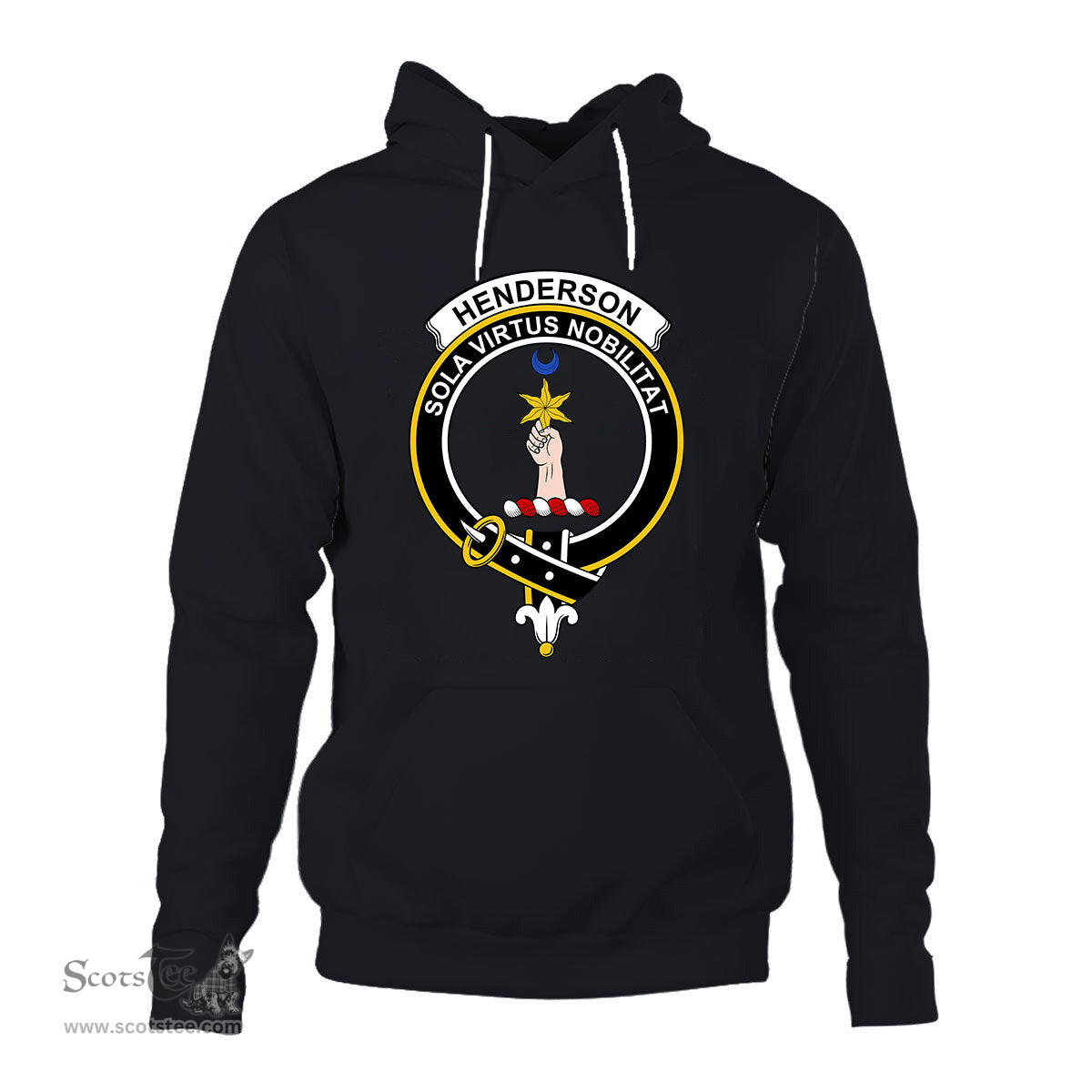 ScotsTee Shop Scottish Henderson (MacKendrick) Clan Tartan Scottish Clans Crest Hoodie