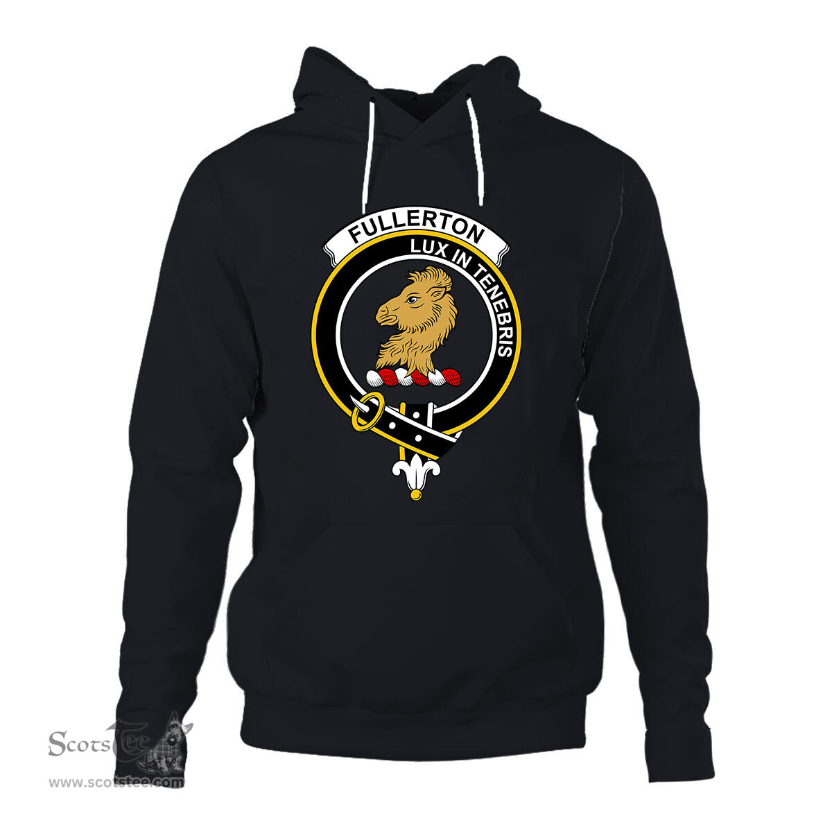 ScotsTee Shop Scottish Fullerton Clan Tartan Scottish Clans Crest Hoodie