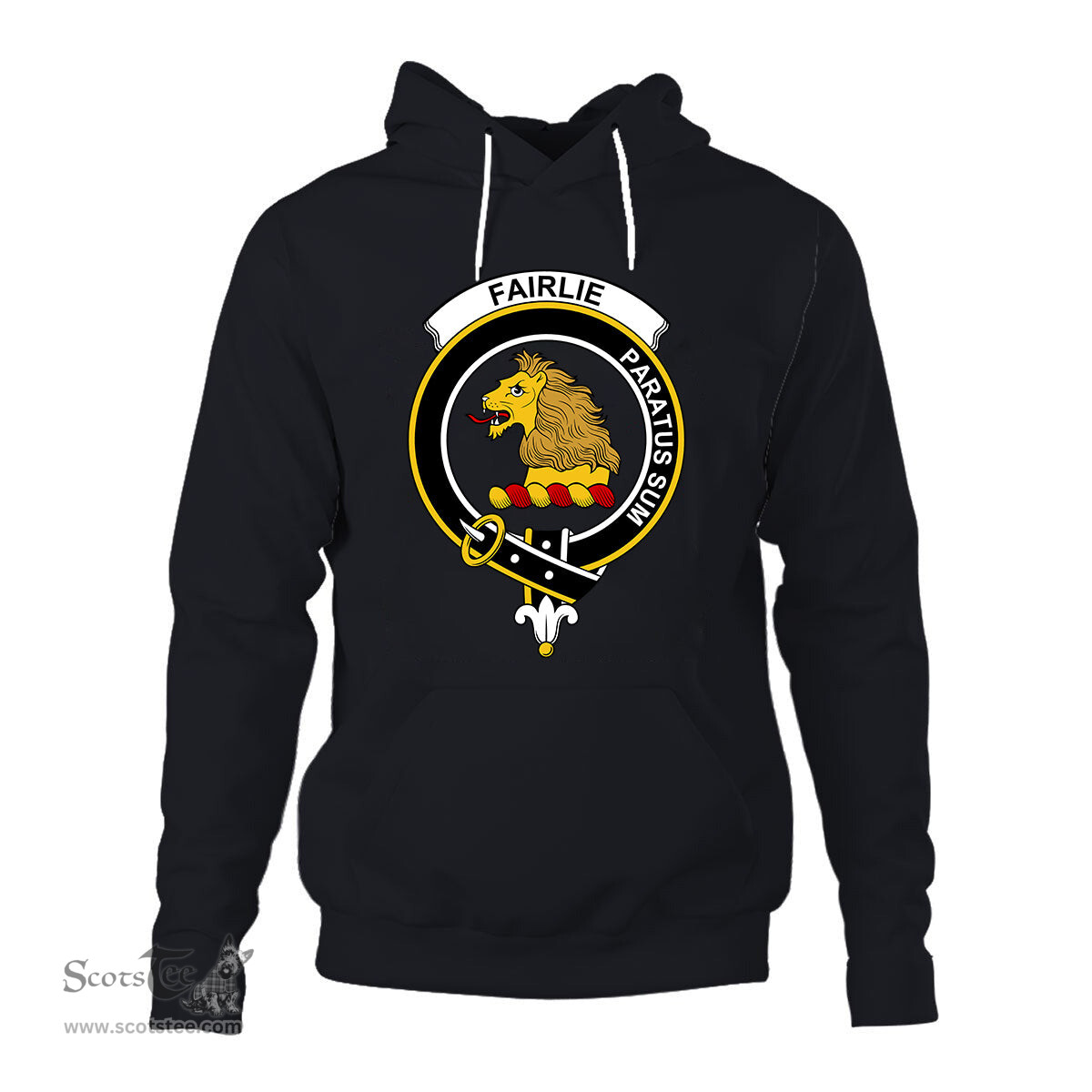 ScotsTee Shop Scottish Fairlie Clan Tartan Scottish Clans Crest Hoodie