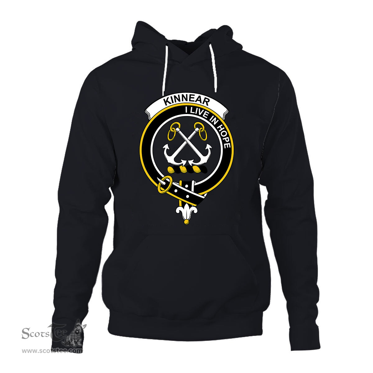 ScotsTee Shop Scottish Kinnear Clan Tartan Scottish Clans Crest Hoodie