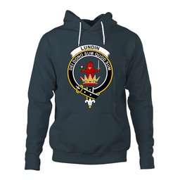 ScotsTee Shop Scottish Lundin Clan Tartan Scottish Clans Crest Hoodie