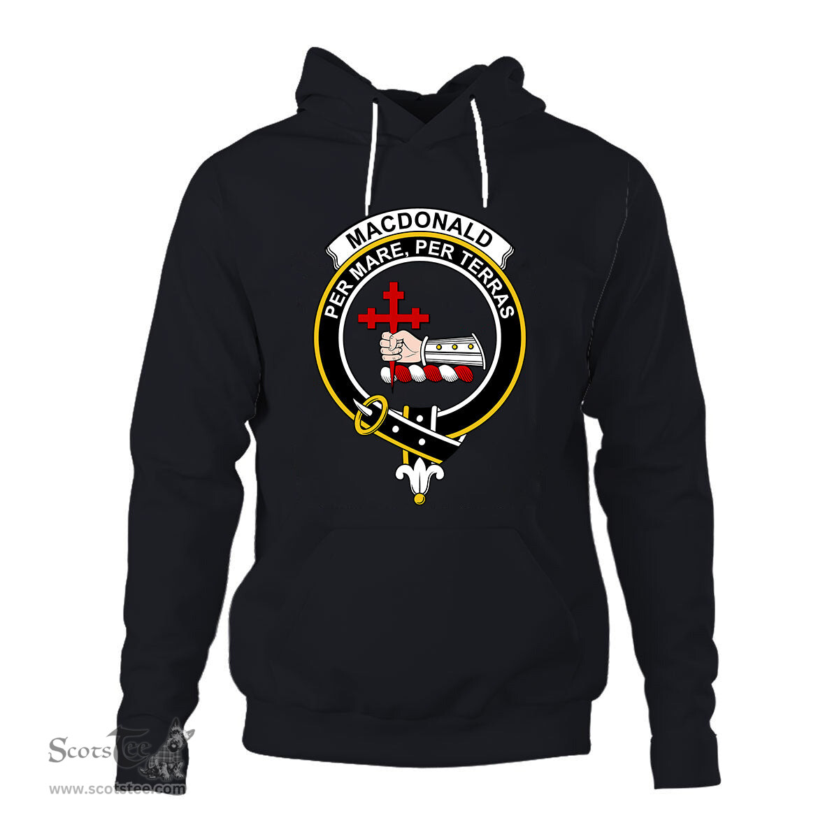 ScotsTee Shop Scottish MacDonalds Of Sleat Clan Tartan Scottish Clans Crest Hoodie