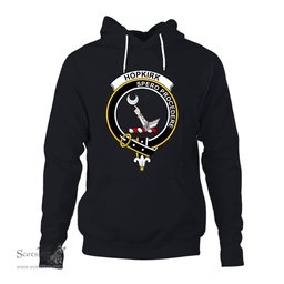 ScotsTee Shop Scottish Hopkirk Clan Tartan Scottish Clans Crest Hoodie