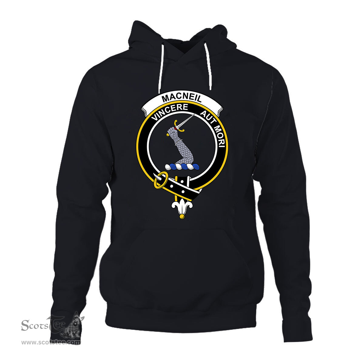 ScotsTee Shop Scottish MacNeil of Colonsay Clan Tartan Scottish Clans Crest Hoodie
