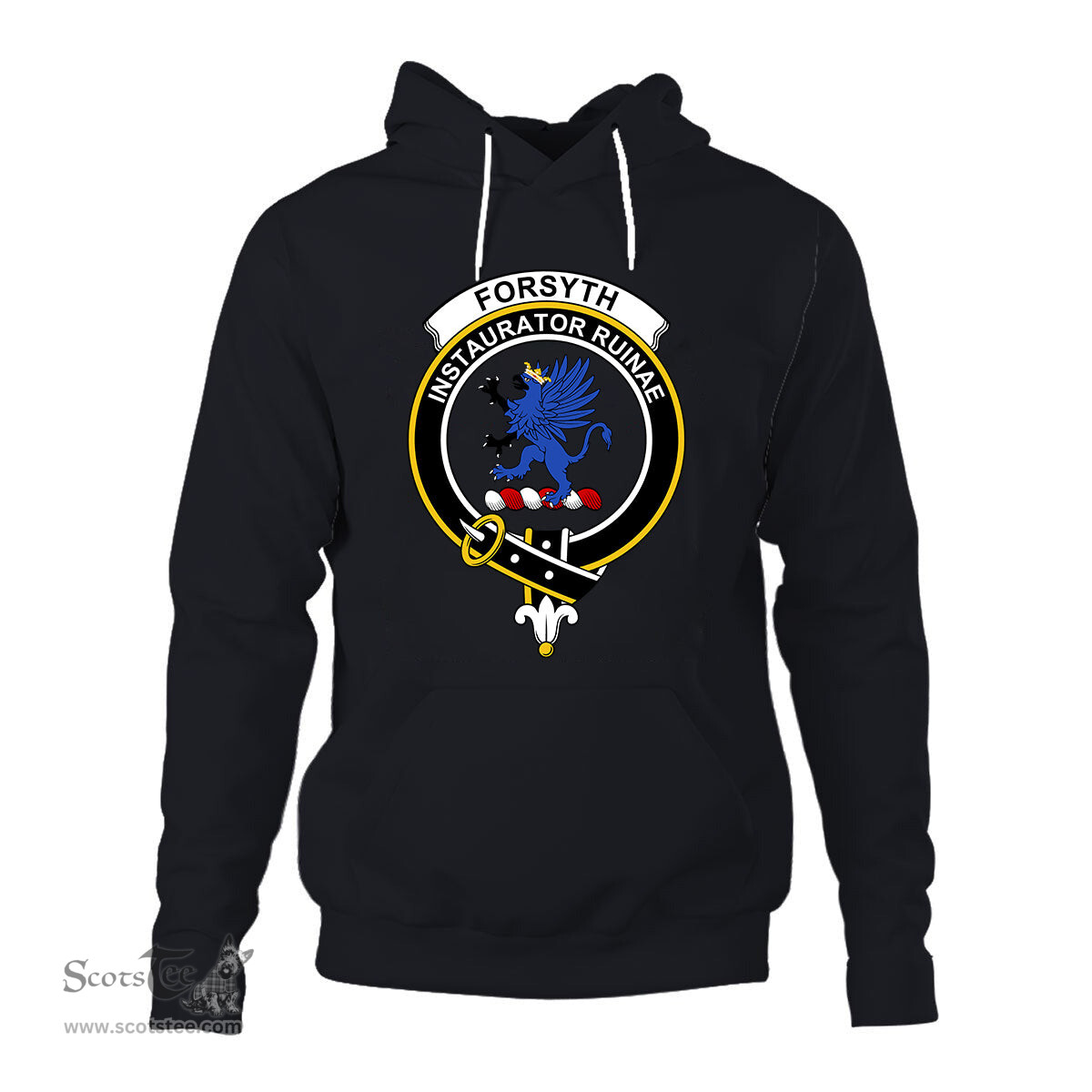 ScotsTee Shop Scottish Forsyth Clan Tartan Scottish Clans Crest Hoodie