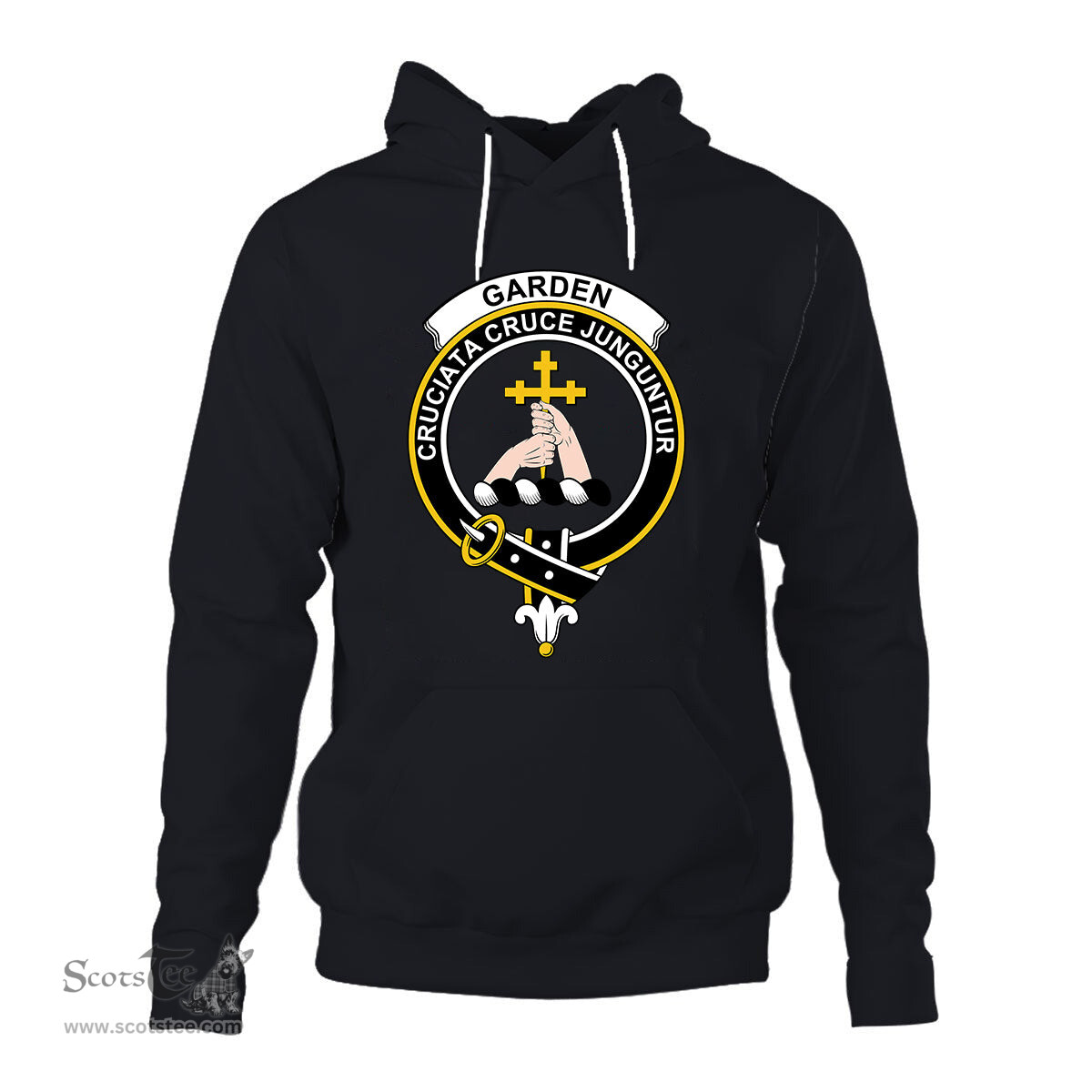 ScotsTee Shop Scottish Garden (or Gardyne) Clan Tartan Scottish Clans Crest Hoodie