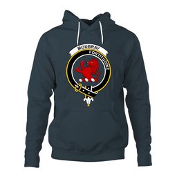ScotsTee Shop Scottish Moubray Clan Tartan Scottish Clans Crest Hoodie