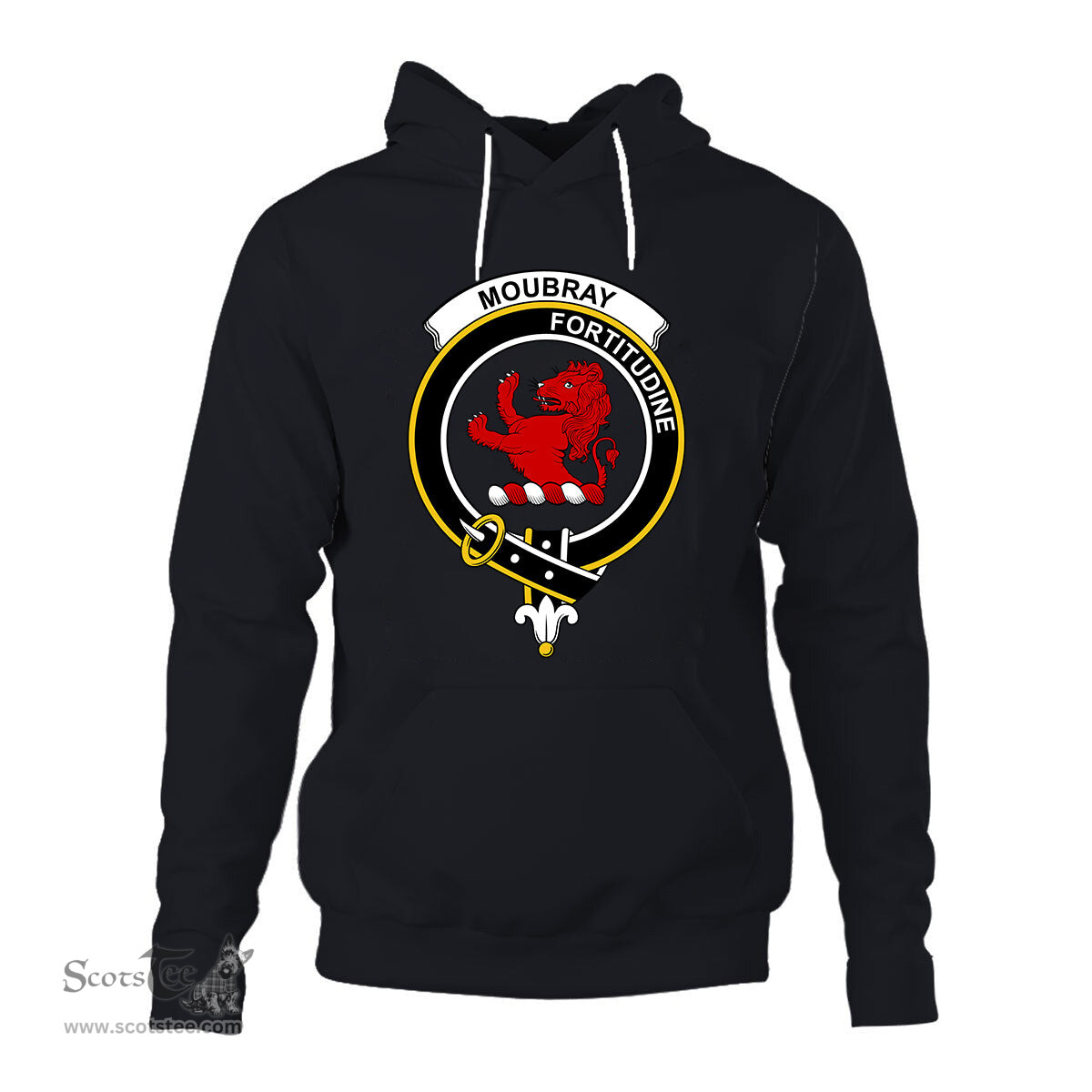 ScotsTee Shop Scottish Moubray Clan Tartan Scottish Clans Crest Hoodie