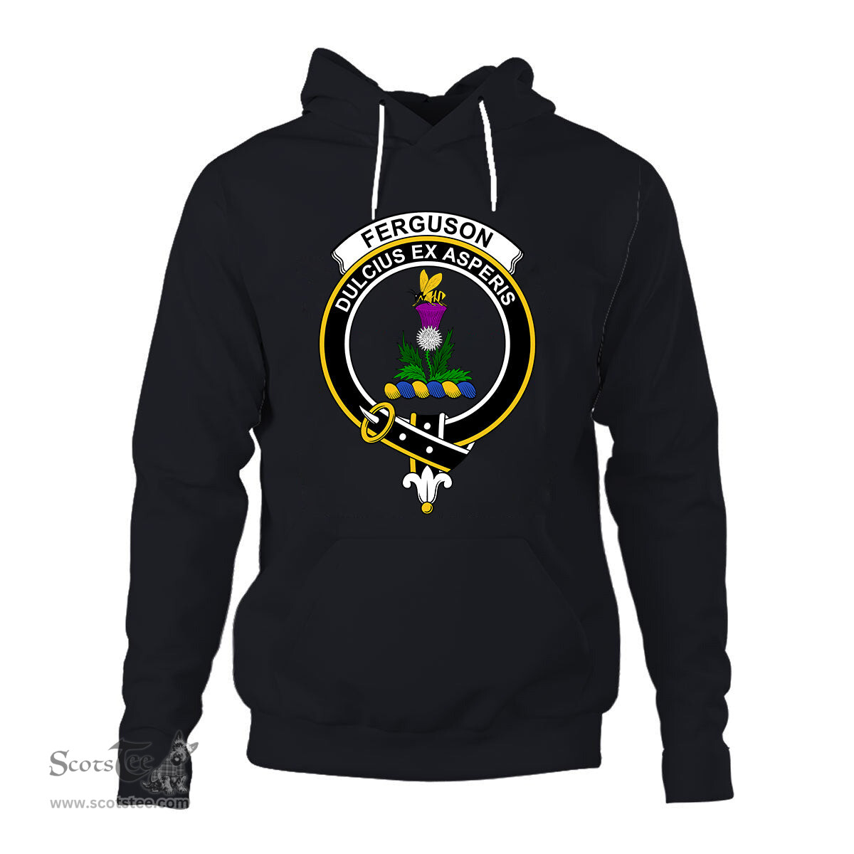 ScotsTee Shop Scottish Fergusson Clan Tartan Scottish Clans Crest Hoodie