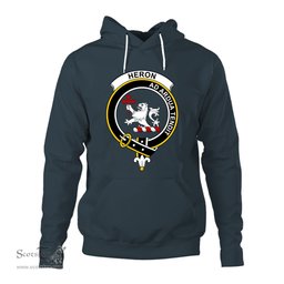 ScotsTee Shop Scottish Heron Clan Tartan Scottish Clans Crest Hoodie