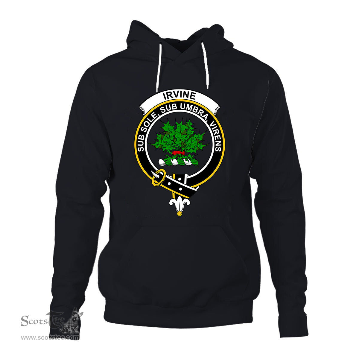 ScotsTee Shop Scottish Irvine Clan Tartan Scottish Clans Crest Hoodie