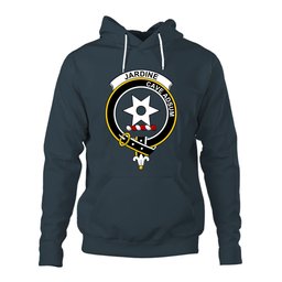 ScotsTee Shop Scottish Jardine Clan Tartan Scottish Clans Crest Hoodie
