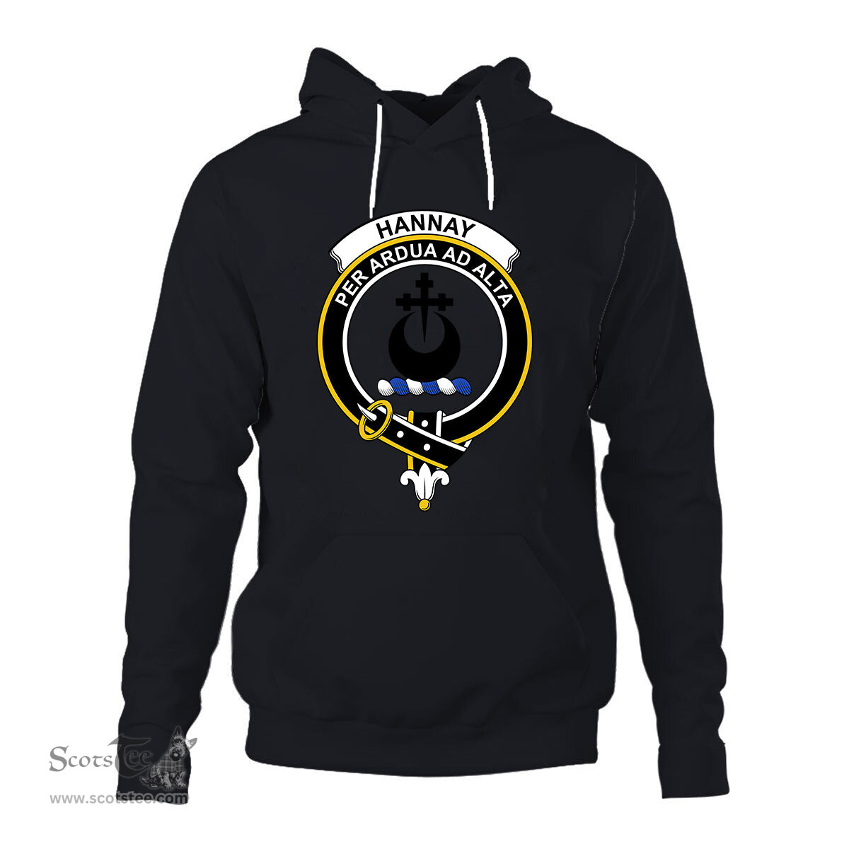 ScotsTee Shop Scottish Hannay Clan Tartan Scottish Clans Crest Hoodie