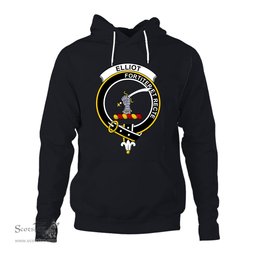 ScotsTee Shop Scottish Elliot Clan Tartan Scottish Clans Crest Hoodie