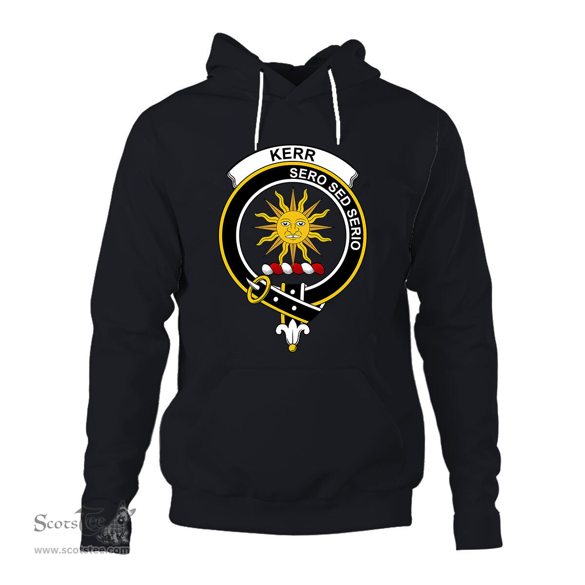 ScotsTee Shop Scottish Kerr Clan Tartan Scottish Clans Crest Hoodie