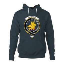 ScotsTee Shop Scottish MacIver New Clan Tartan Scottish Clans Crest Hoodie