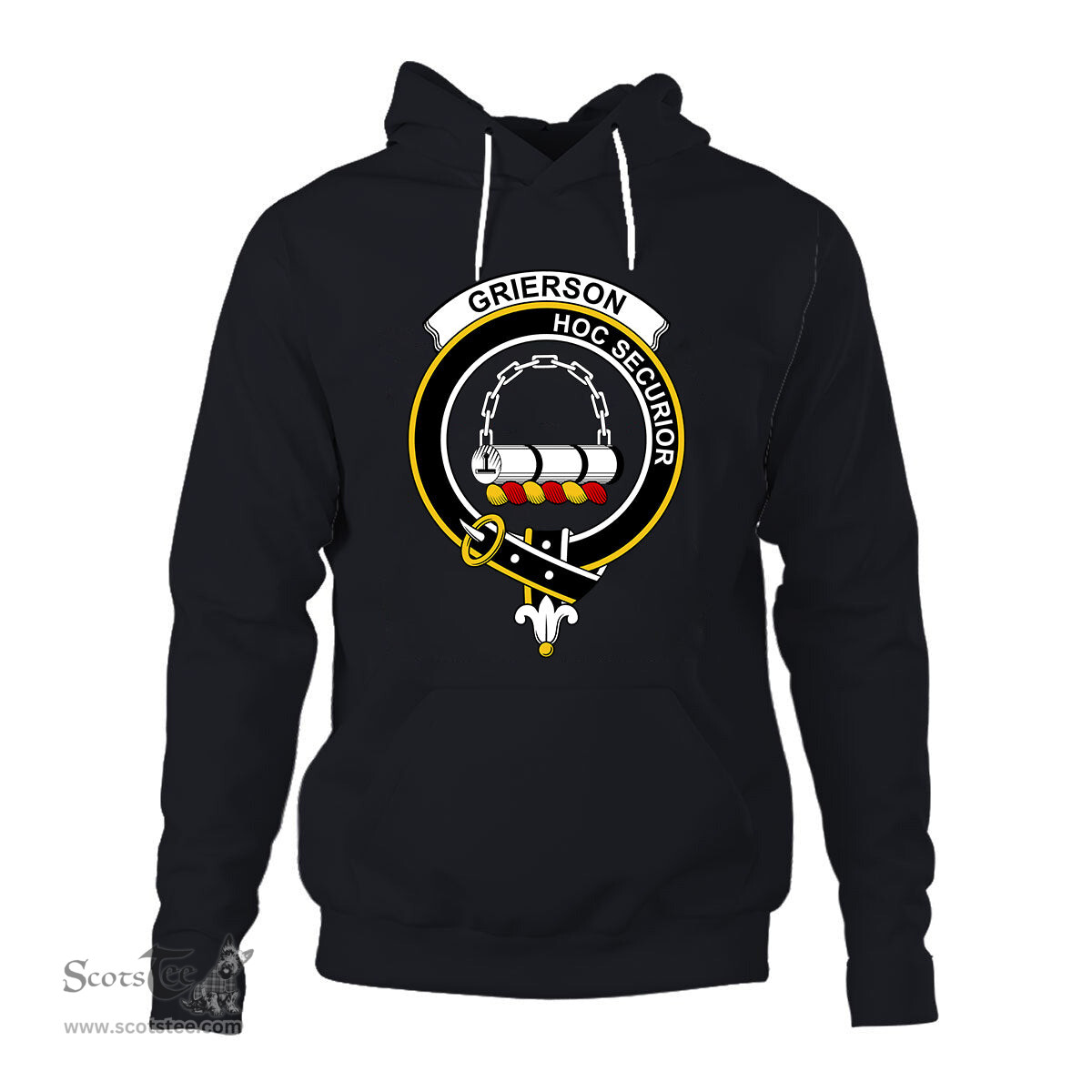 ScotsTee Shop Scottish Grierson Clan Tartan Scottish Clans Crest Hoodie