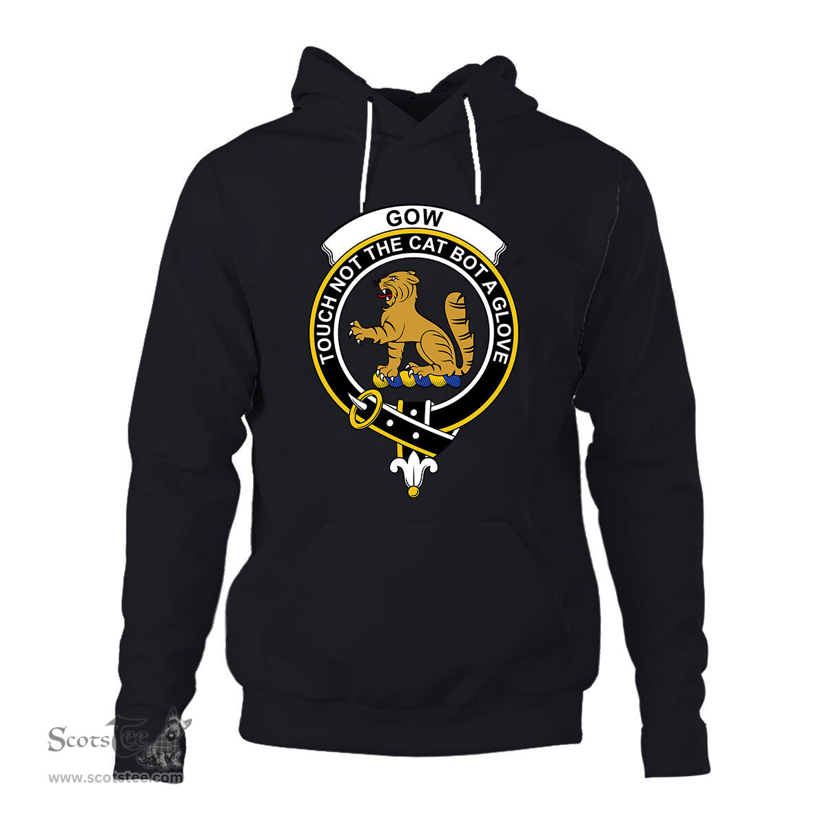 ScotsTee Shop Scottish Gow McGouan Clan Tartan Scottish Clans Crest Hoodie