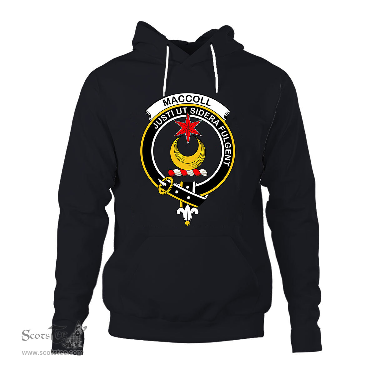 ScotsTee Shop Scottish MacColl Clan Tartan Scottish Clans Crest Hoodie